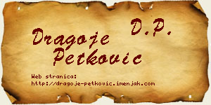 Dragoje Petković vizit kartica